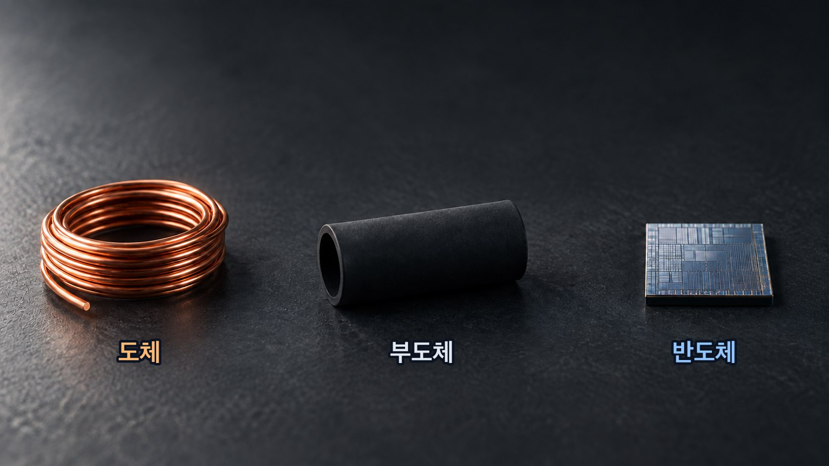 도체·부도체·반도체 — 같은 고체인데 왜 어떤 것만 전기가 통할까